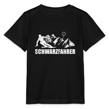 Schwarzfahrer Cooler Ski Fahrer Spruch - Stanley/Stella Kinder T-Shirt MINI CREATOR  - Schwarz - Vorne - Mikhail (115cm)