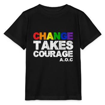 Politics saying - Stanley/Stella MINI CREATOR Kids’ T-Shirt - black - Front - Mikhail (115cm)