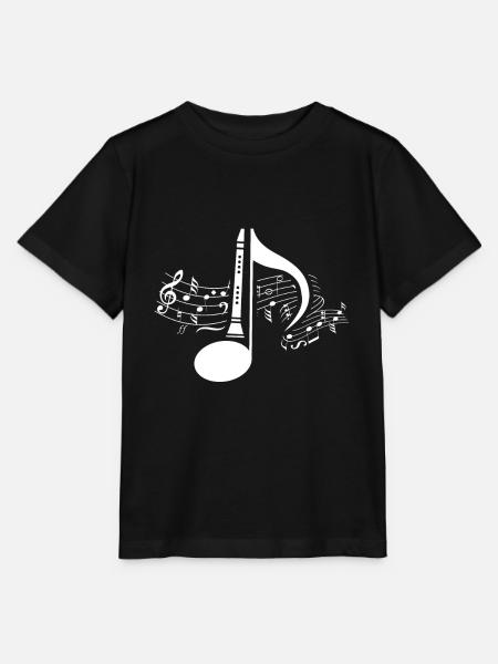 Klarinette - Stanley/Stella Kinder T-Shirt MINI CREATOR - Schwarz