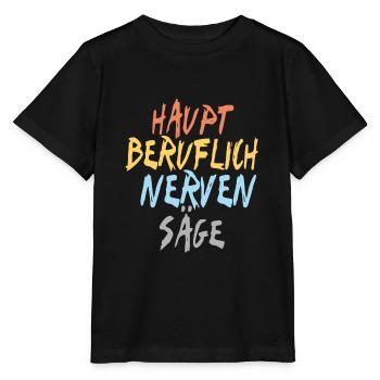 Nervensäge - Stanley/Stella Kinder T-Shirt MINI CREATOR  - Schwarz - Vorne - Mikhail (115cm)