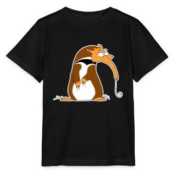 Drôle de chemise fourmilier - T-shirt bio MINI CREATOR Stanley/Stella Enfant - noir - Devant - Mikhail (115cm)