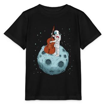 Double Bass Gift Astronaut Big Band Double Bass - Stanley/Stella MINI CREATOR Kids’ T-Shirt - black - Front - Mikhail (115cm)