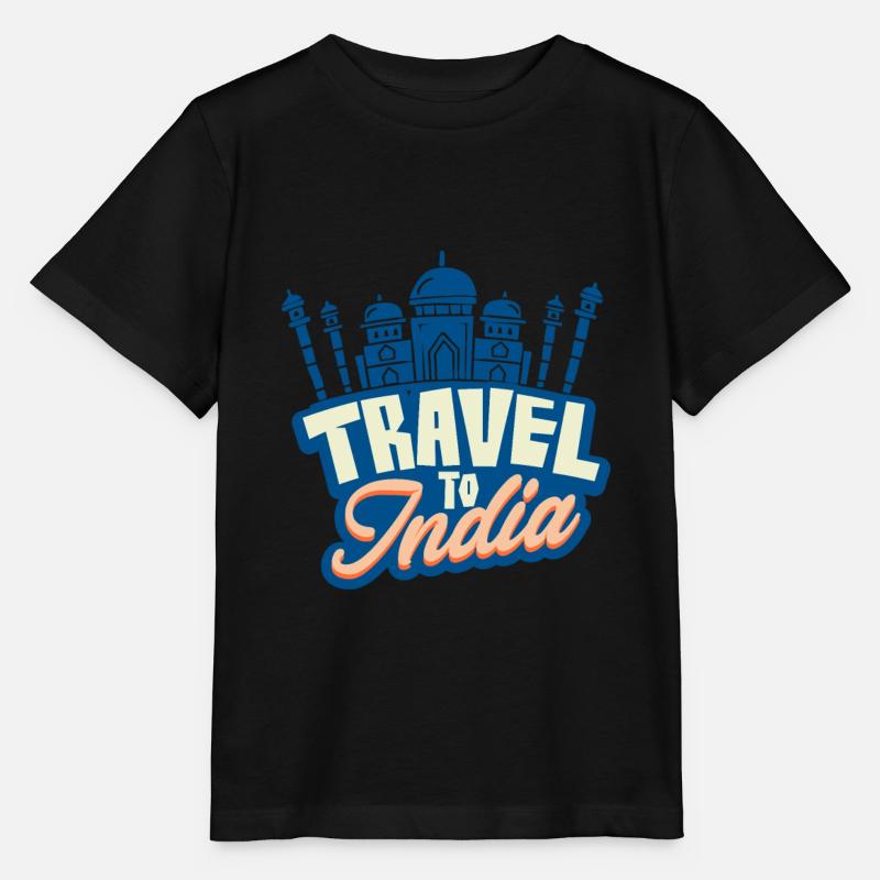 Reise nach Indien - Stanley/Stella Kinder T-Shirt MINI CREATOR  - Schwarz