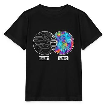 Physik Naturwissenschaft Geschenkidee - Stanley/Stella Kinder T-Shirt MINI CREATOR  - Schwarz - Vorne - Mikhail (115cm)