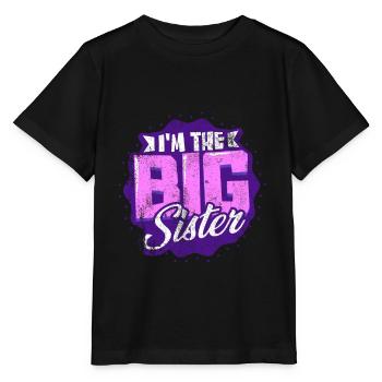 Big sister - Stanley/Stella MINI CREATOR Kids’ T-Shirt - black - Front - Mikhail (115cm)