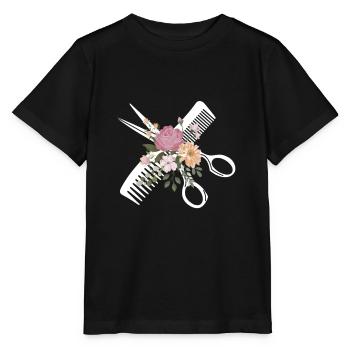 Coiffeur coiffeur coiffeur - T-shirt bio MINI CREATOR Stanley/Stella Enfant - noir - Devant - Mikhail (115cm)