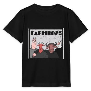Farm resident - Stanley/Stella MINI CREATOR Kids’ T-Shirt - black - Front - Mikhail (115cm)