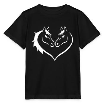 Pour équitation Naissance Chevaux Filles Cheval - T-shirt bio MINI CREATOR Stanley/Stella Enfant - noir - Devant - Mikhail (115cm)