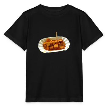 Chemise cadeau cool Currywurst Ruhrpott - T-shirt bio MINI CREATOR Stanley/Stella Enfant - noir - Devant - Mikhail (115cm)