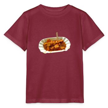 Chemise cadeau cool Currywurst Ruhrpott - T-shirt bio MINI CREATOR Stanley/Stella Enfant - bordeaux - Devant - Kain (125cm)