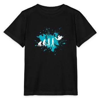 Fallschirmspringen Fallschirm - Stanley/Stella Kinder T-Shirt MINI CREATOR  - Schwarz - Vorne - Mikhail (115cm)