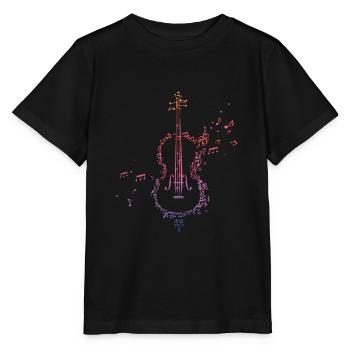 Orchestre violoncelle violoncelle - T-shirt bio MINI CREATOR Stanley/Stella Enfant - noir - Devant - Mikhail (115cm)