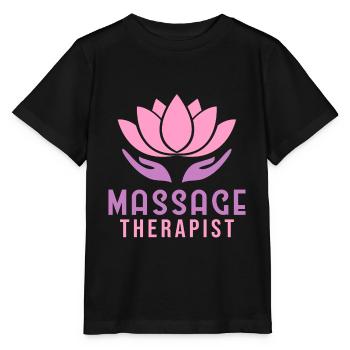 MASSAGE THERAPIST Massage therapist - Stanley/Stella Kinder T-Shirt MINI CREATOR  - Schwarz - Vorne - Mikhail (115cm)