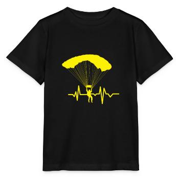 Fallskärmshoppare / Extremsporter / Skärmflygning / Fallskärm - T-shirt MINI CREATOR barn från Stanley/Stella - svart - Fram - Mikhail (115cm)