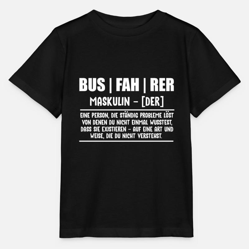 Busfahrer Definition Geschenkidee Beruf Busfahren - Stanley/Stella Kinder T-Shirt MINI CREATOR  - Schwarz