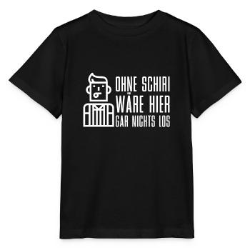 Basketball Schiedsrichter Schiri - Stanley/Stella Kinder T-Shirt MINI CREATOR  - Schwarz - Vorne - Mikhail (115cm)