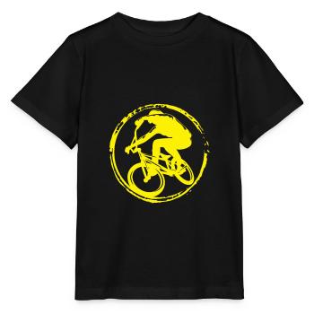 MountainBike / Berg / Extremsporter / Cykling - T-shirt MINI CREATOR barn från Stanley/Stella - svart - Fram - Mikhail (115cm)