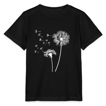 pissenlit chemise dames cadeau motif de fleurs - T-shirt bio MINI CREATOR Stanley/Stella Enfant - noir - Devant - Mikhail (115cm)