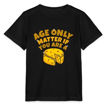 cheese - Stanley/Stella MINI CREATOR Kids’ T-Shirt - black - Front - Mikhail (115cm)