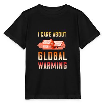Solar Energy Photovoltaics - I care about Global - T-shirt bio MINI CREATOR Stanley/Stella Enfant - noir - Devant - Mikhail (115cm)