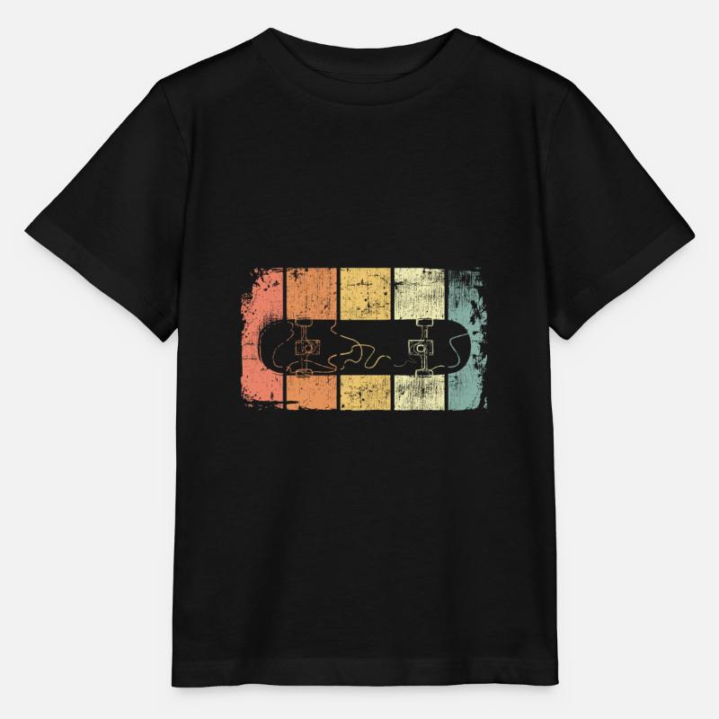Skateboard vintage - T-shirt bio MINI CREATOR Stanley/Stella Enfant - noir
