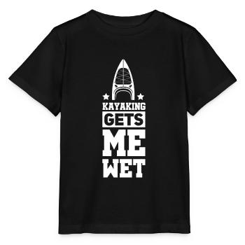 Kajak Kayak Kajaker - Stanley/Stella Kinder T-Shirt MINI CREATOR  - Schwarz - Vorne - Mikhail (115cm)