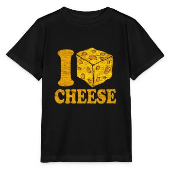 cheese - Stanley/Stella MINI CREATOR Kids’ T-Shirt - black - Front - Mikhail (115cm)