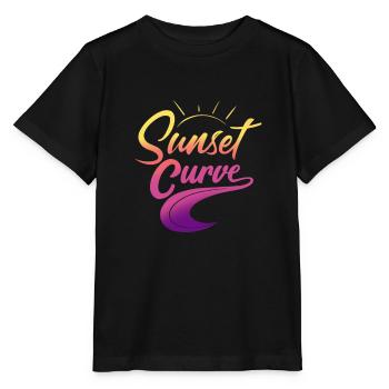 Sunset curve - Stanley/Stella Kinder T-Shirt MINI CREATOR  - Schwarz - Vorne - Mikhail (115cm)