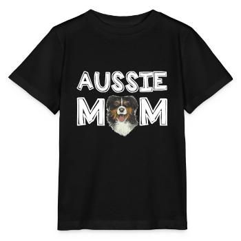Cadeau de maman australienne berger australien - T-shirt bio MINI CREATOR Stanley/Stella Enfant - noir - Devant - Mikhail (115cm)