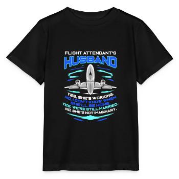 Hôtesse de l'air steward hôtesse de l'air - T-shirt bio MINI CREATOR Stanley/Stella Enfant - noir - Devant - Mikhail (115cm)