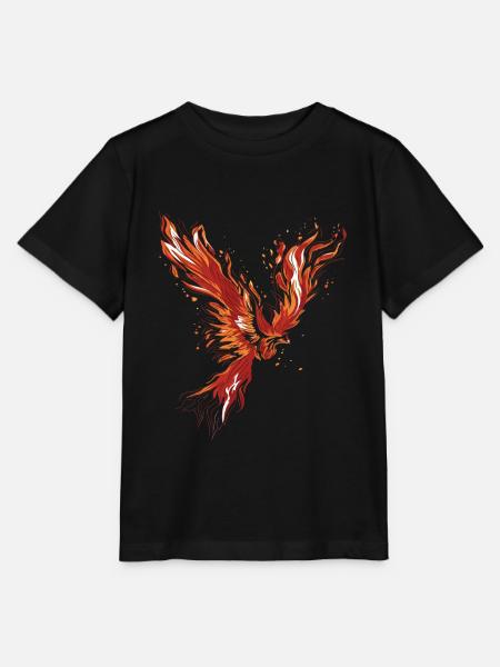 Phénix brûlant - T-shirt bio MINI CREATOR Stanley/Stella Enfant - noir