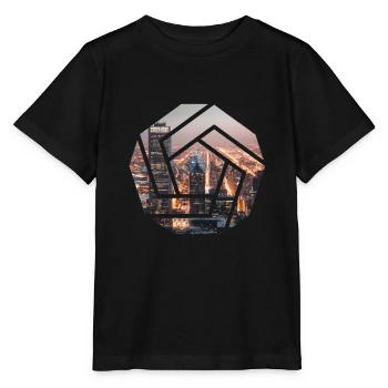 Hexagone city - T-shirt bio MINI CREATOR Stanley/Stella Enfant - noir - Devant - Mikhail (115cm)