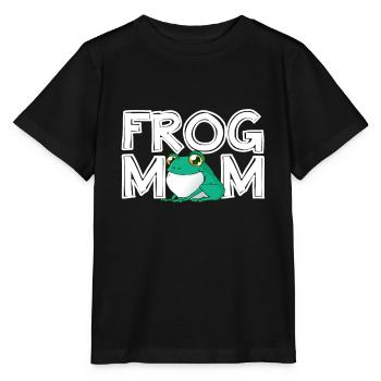 Frog Mom Mother's Day Gift Frog Mom Ladies - Stanley/Stella MINI CREATOR Kids’ T-Shirt - black - Front - Mikhail (115cm)