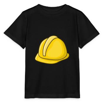 Artisan travailleur de la construction casque - T-shirt bio MINI CREATOR Stanley/Stella Enfant - noir - Devant - Mikhail (115cm)