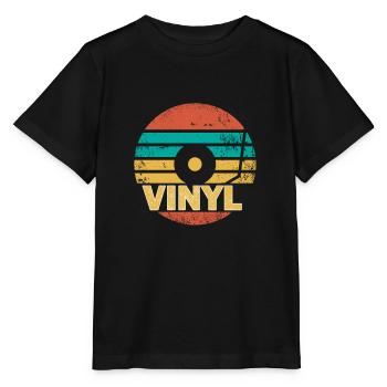 Vinyl record - Stanley/Stella MINI CREATOR Kids’ T-Shirt - black - Front - Mikhail (115cm)