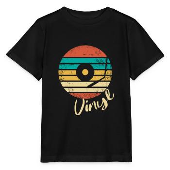 Vinyl record - Stanley/Stella MINI CREATOR Kids’ T-Shirt - black - Front - Mikhail (115cm)