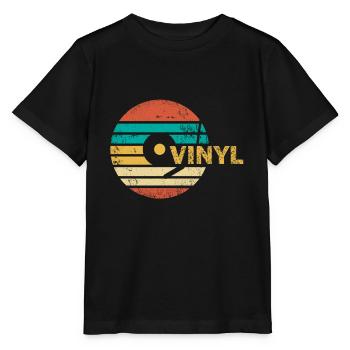 Vinyl record - Stanley/Stella MINI CREATOR Kids’ T-Shirt - black - Front - Mikhail (115cm)