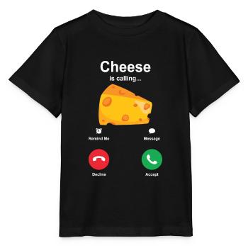 cheese - Stanley/Stella MINI CREATOR Kids’ T-Shirt - black - Front - Mikhail (115cm)