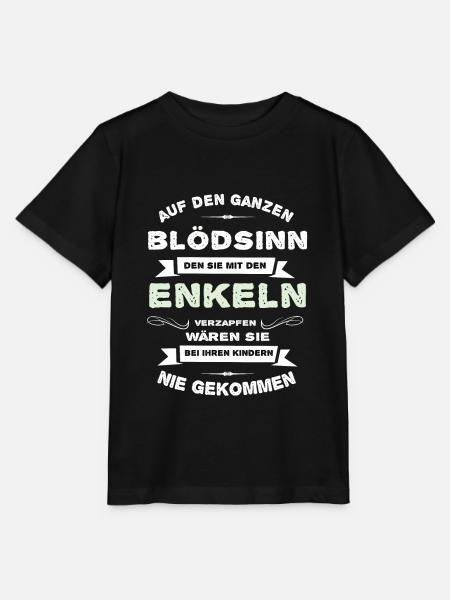 Opa Enkel Großvater Großpapa Sprüche Lustig - Stanley/Stella Kinder T-Shirt MINI CREATOR - Schwarz