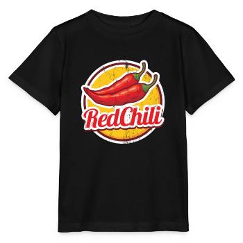 Chili pepper - Stanley/Stella MINI CREATOR Kids’ T-Shirt - black - Front - Mikhail (115cm)