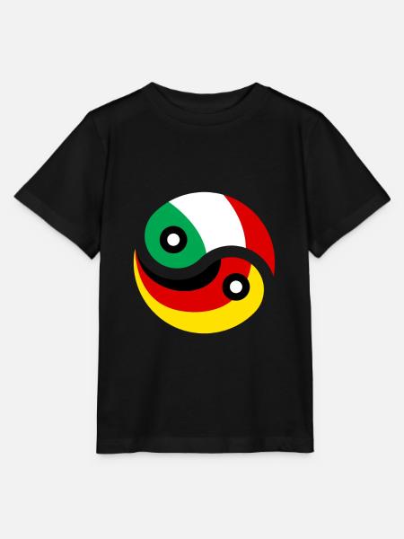 Italien Deutschland Geschenkidee - Stanley/Stella Kinder T-Shirt MINI CREATOR - Schwarz