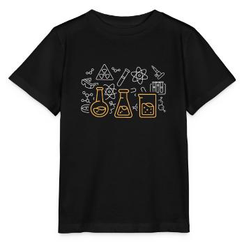chemistry - Stanley/Stella MINI CREATOR Kids’ T-Shirt - black - Front - Mikhail (115cm)
