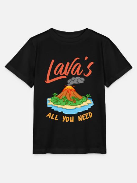 Vulkan Hawaii Vulkanologie Lava - Stanley/Stella Kinder T-Shirt MINI CREATOR - Schwarz