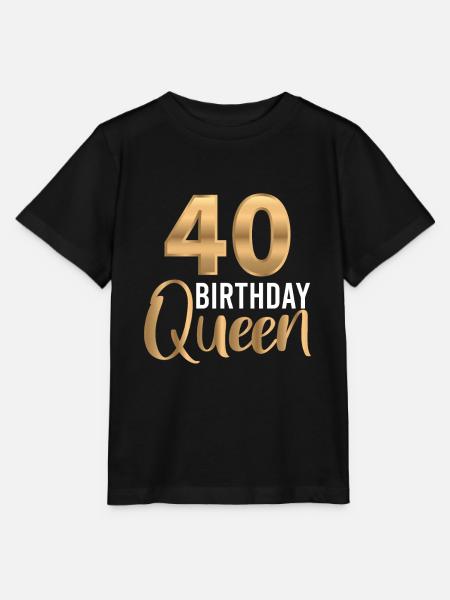 40 cumpleaños regalo vintage 1980 cumpleaños - Stanley/Stella T-shirt MINI CREATOR til børn - sort