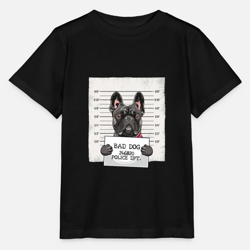 Tir de la prison du bouledogue français - T-shirt bio MINI CREATOR Stanley/Stella Enfant - noir