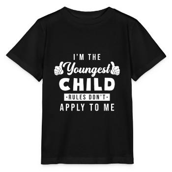 Youngest child - Stanley/Stella MINI CREATOR Kids’ T-Shirt - black - Front - Mikhail (115cm)