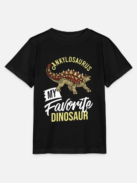 Ankylosaurus Dinosaurier Geschenk Dino Fossil - Stanley/Stella Kinder T-Shirt MINI CREATOR  - Schwarz