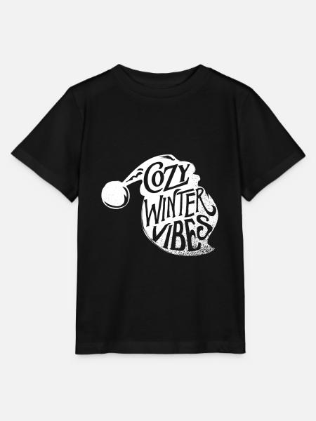 Winter - Stanley/Stella Kinder T-Shirt MINI CREATOR - Schwarz