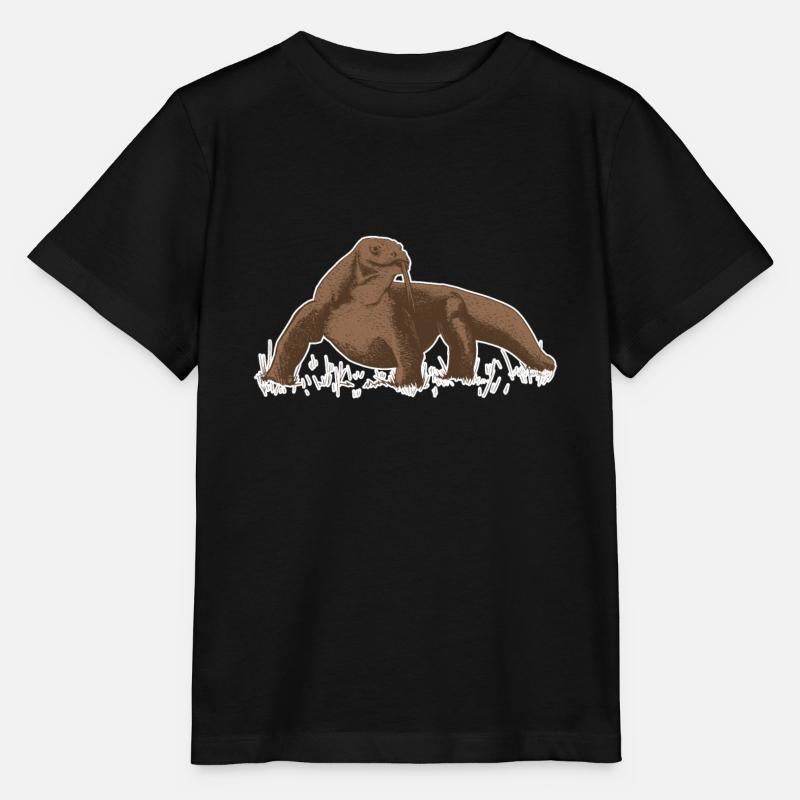 Komodowaran Komododrache Bindenwaran - Stanley/Stella Kinder T-Shirt MINI CREATOR  - Schwarz