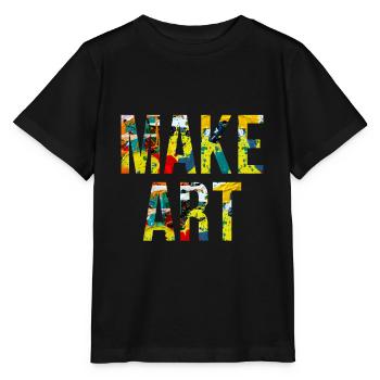 Bunt Kunst Malerei Künstlerin Kunst Kreativ - Stanley/Stella Kinder T-Shirt MINI CREATOR  - Schwarz - Vorne - Mikhail (115cm)
